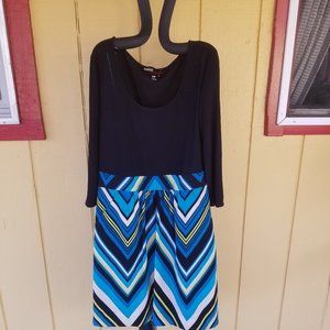 A-LINE MULTI - COLOR DRESS